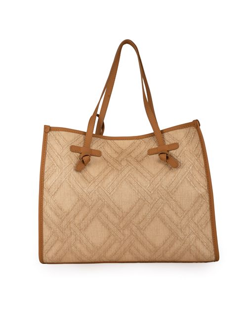 Borsa Shopping Marcella Capri in rafia e cotone GIANNI CHIARINI | BS 6850 CAPRINATURALE